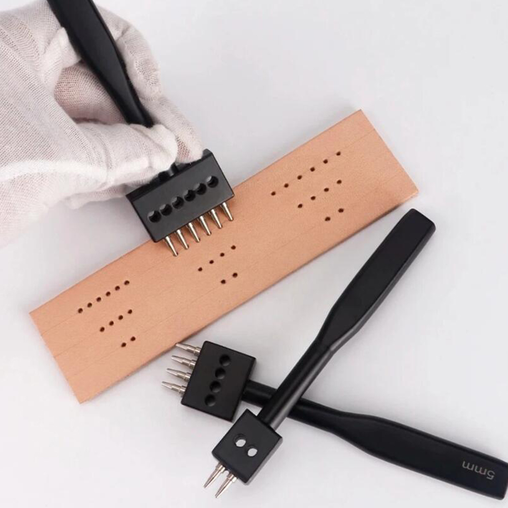 Leatherwork Punching Tool - Siyah Delme Aleti Seti 3 Parça