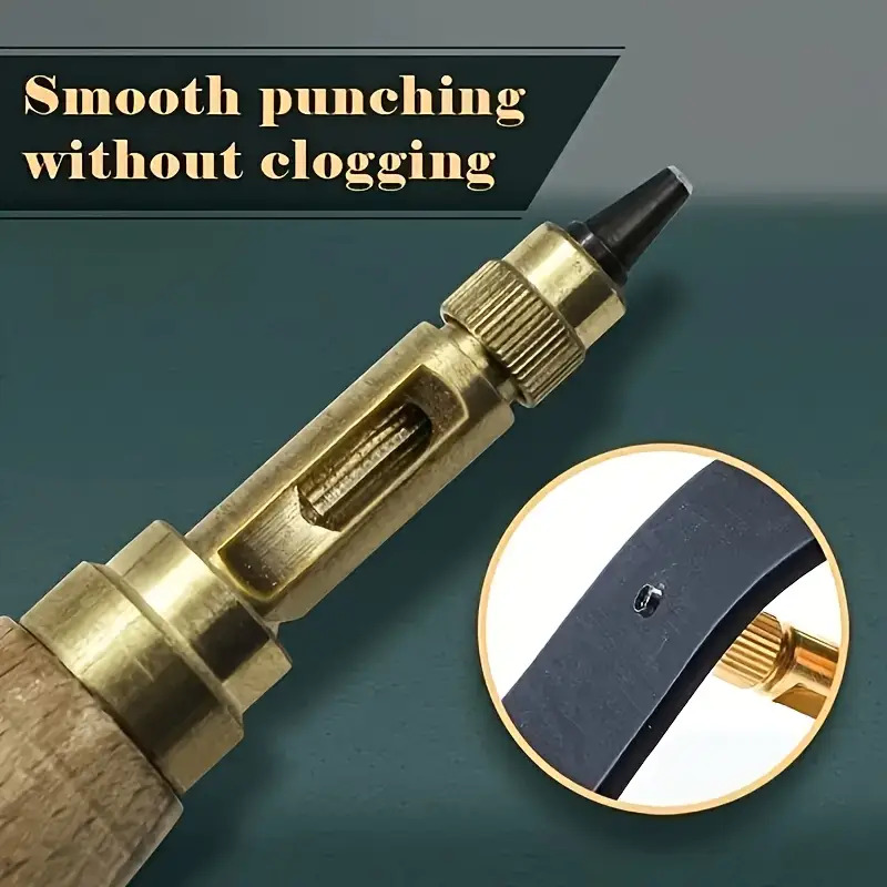 Leatherwork Punching Tool - 1 Set Otomatik Kemer Delgisi 6