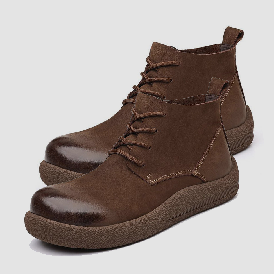 Leather Work Western - LIHUAMAO inek deri iş botları motosiklet
