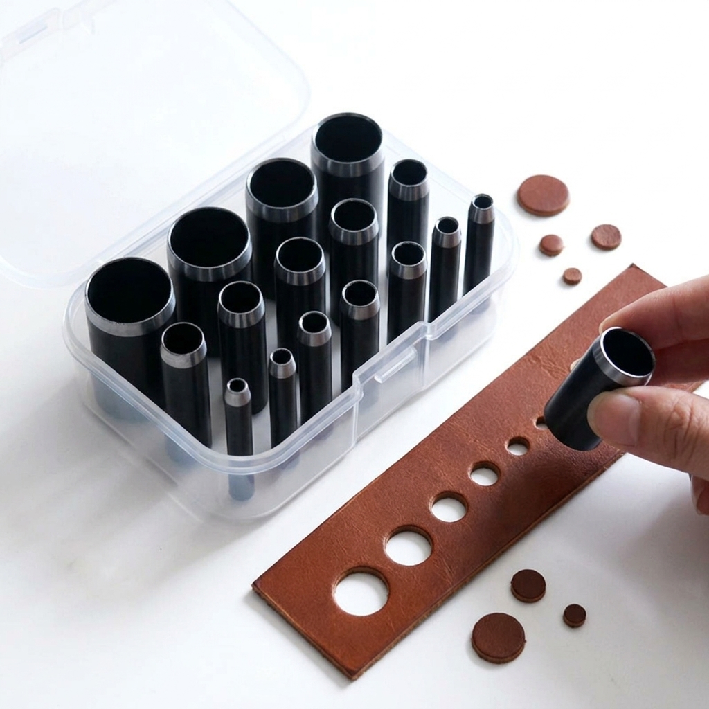 Leatherwork Punching Tool - Yuvarlak Delik Açıcı Profesyonel Deri Delik
