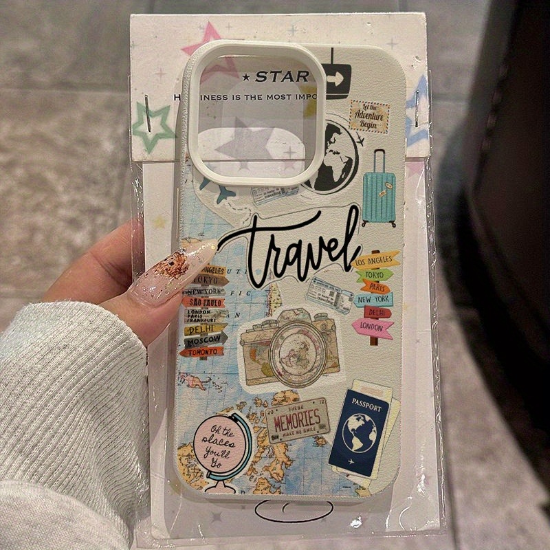 Seyahat Temalı Kolaj Tasarımlı - Leather X incelemesi ve fiyatı
