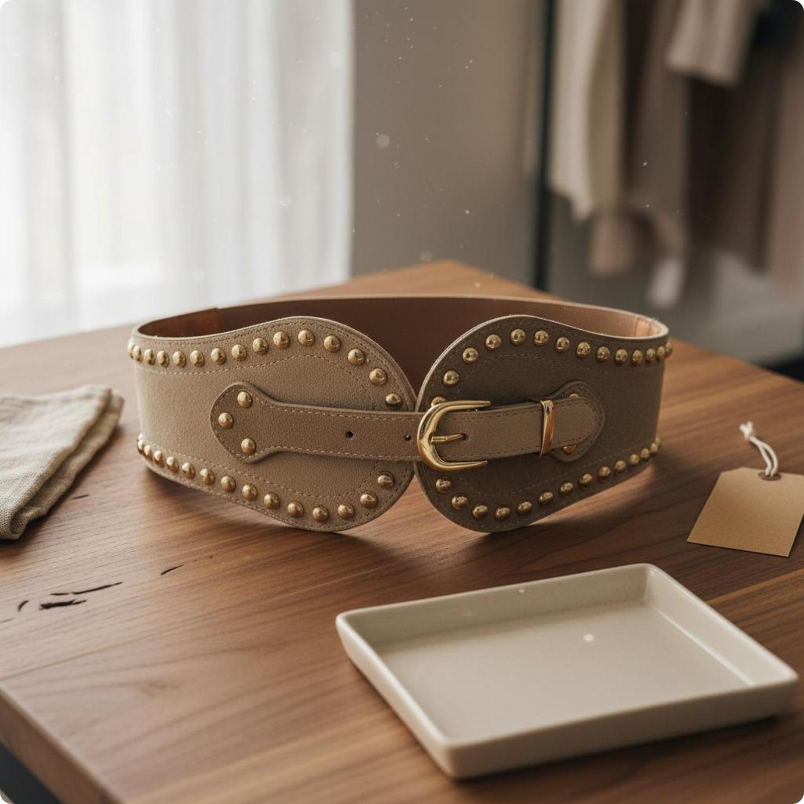 Kadınlar için Elastik Bel Keme - Leather Work Western incelemesi ve fiyatı