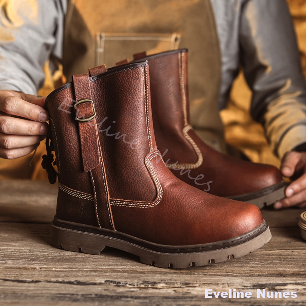 Erkek Hakiki Deri Yüksek Bilek - Leather Work Western incelemesi ve fiyatı