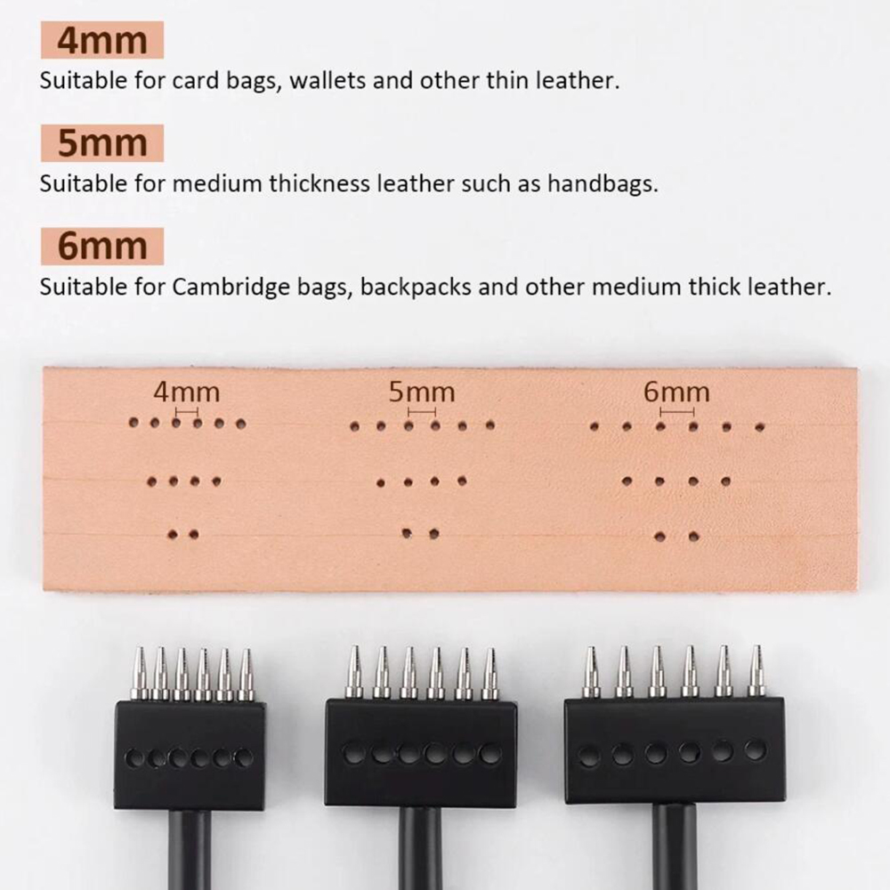 Siyah Delme Aleti Seti 3 Parça - Leatherwork Punching Tool incelemesi ve fiyatı