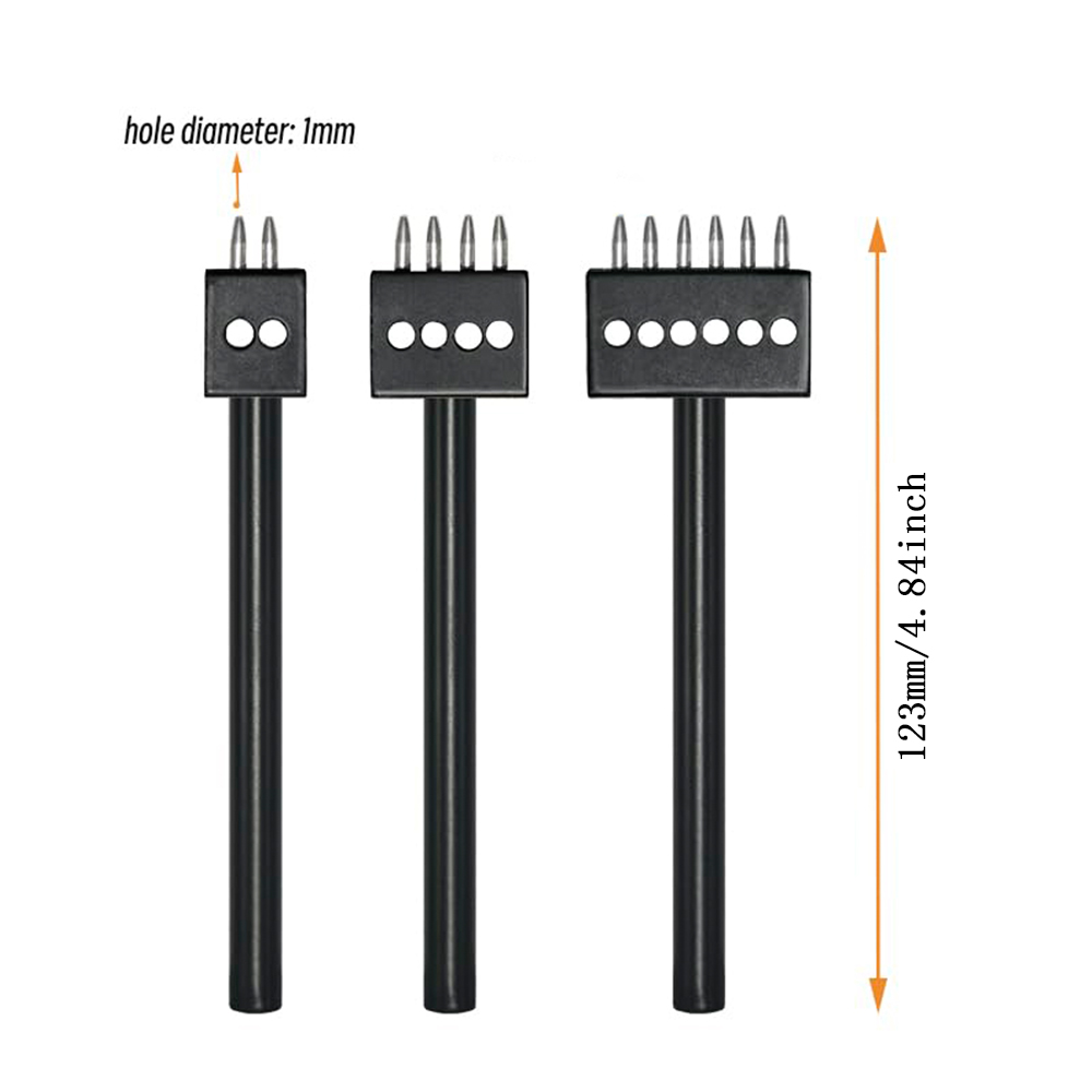 Siyah Delme Aleti Seti 3 Parça - Leatherwork Punching Tool incelemesi ve fiyatı