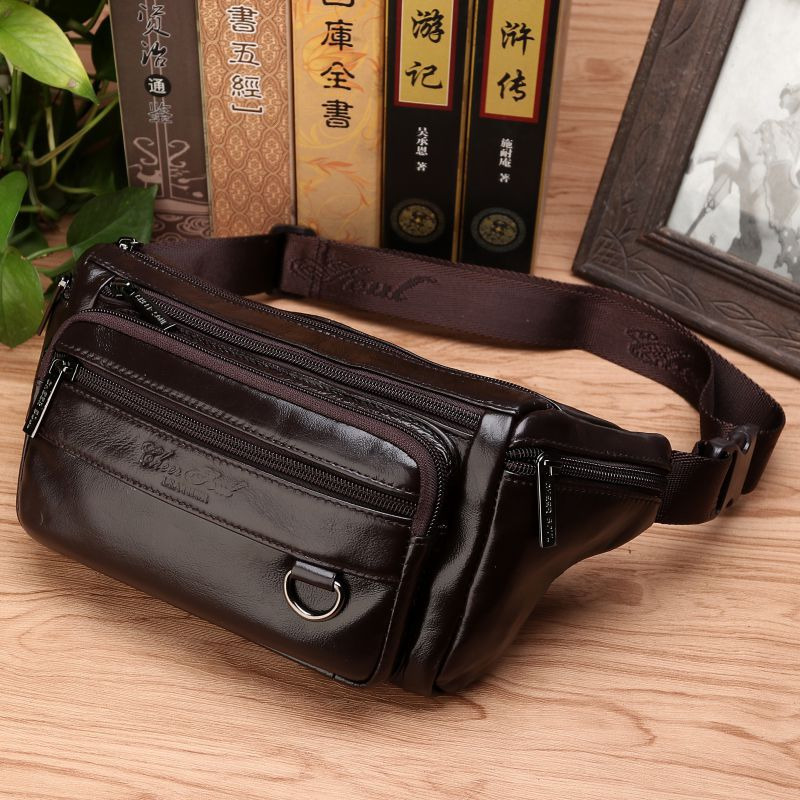 Erkekler için Bel Çantası, Göğ - Leatherwork Belt incelemesi ve fiyatı