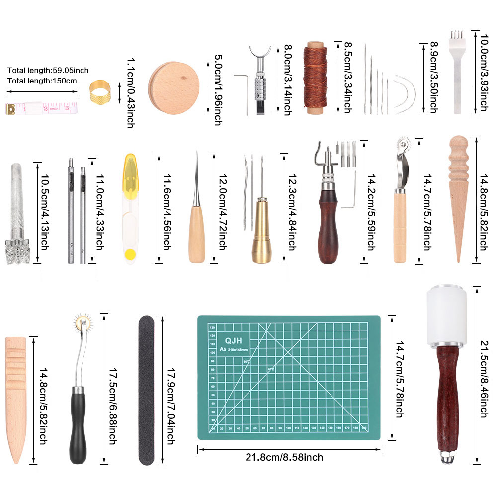 Deri İşleme Seti El Sanatları  - Leatherwork Punching Tool incelemesi ve fiyatı