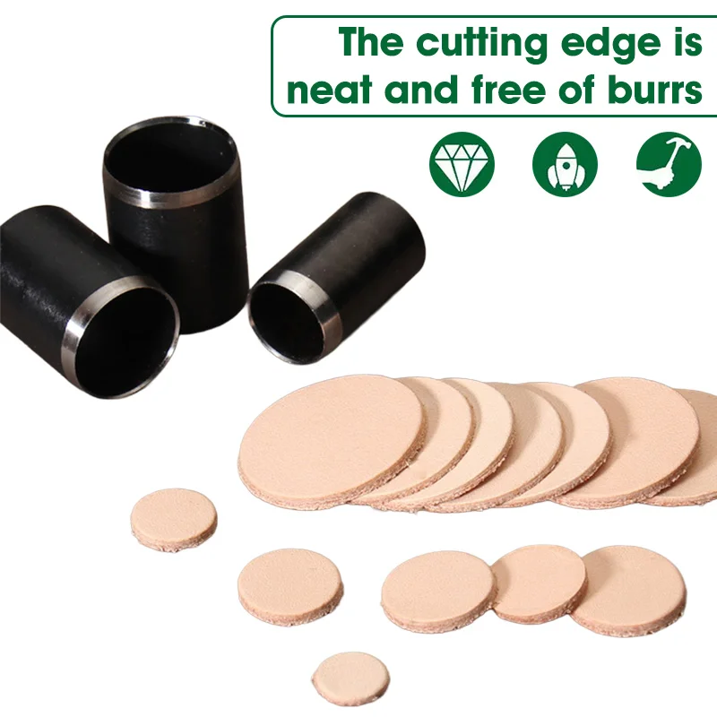 15 boyutları yuvarlak deri del - Leatherwork Punching Tool incelemesi ve fiyatı