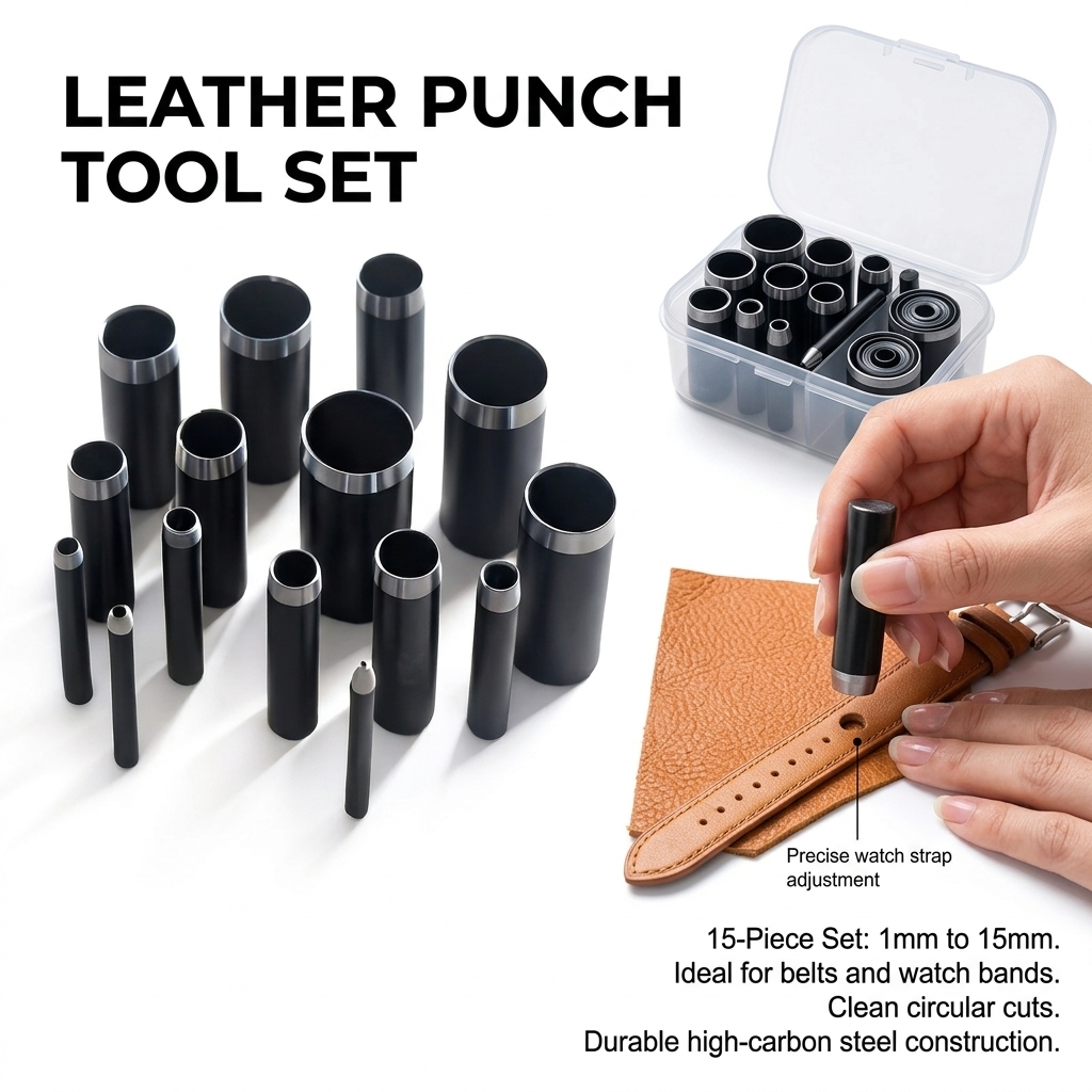 Yuvarlak Delik Açıcı Profesyon - Leatherwork Punching Tool incelemesi ve fiyatı
