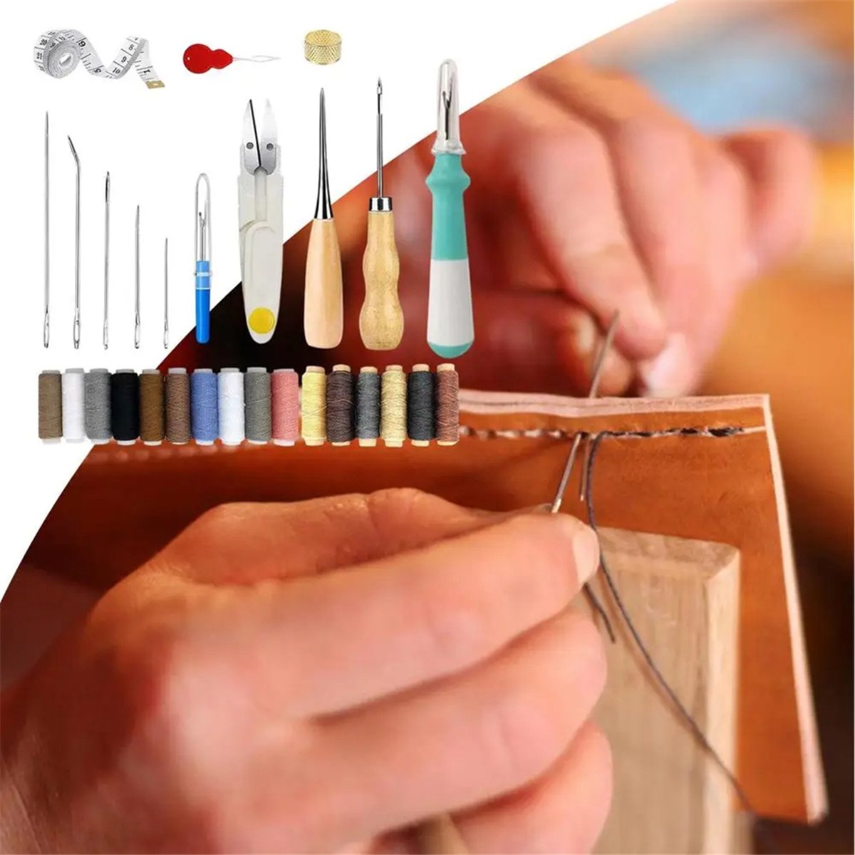 AA77 YENİ Deri Yapım Seti Deri - Leatherwork Needles incelemesi ve fiyatı