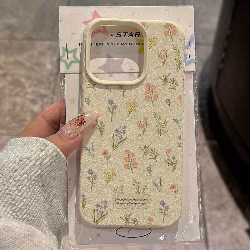 Pembe Mavi Çiçek Desenli Lyche - Leather X incelemesi ve fiyatı